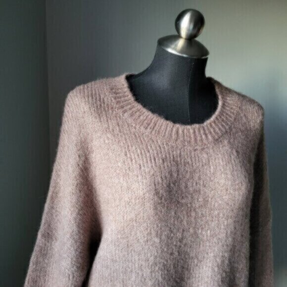 Soya Concept Oversized Crew Neck Knit Sweater  Sz Large NWT - Picture 3 of 11